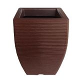 Vaso De Planta Decorativo Polietileno Marrom Choco 45X35 Cm