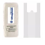 1000 Sacola Plástica Grande Branca 50x60cm Altaplast (1pct)