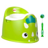 Troninho Dinossauro Fisher Price Com Escova De Dentes Chicco