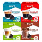 Kit 64 Cápsulas Compatíveis Dolce Gusto Café E Bebida Bicafé