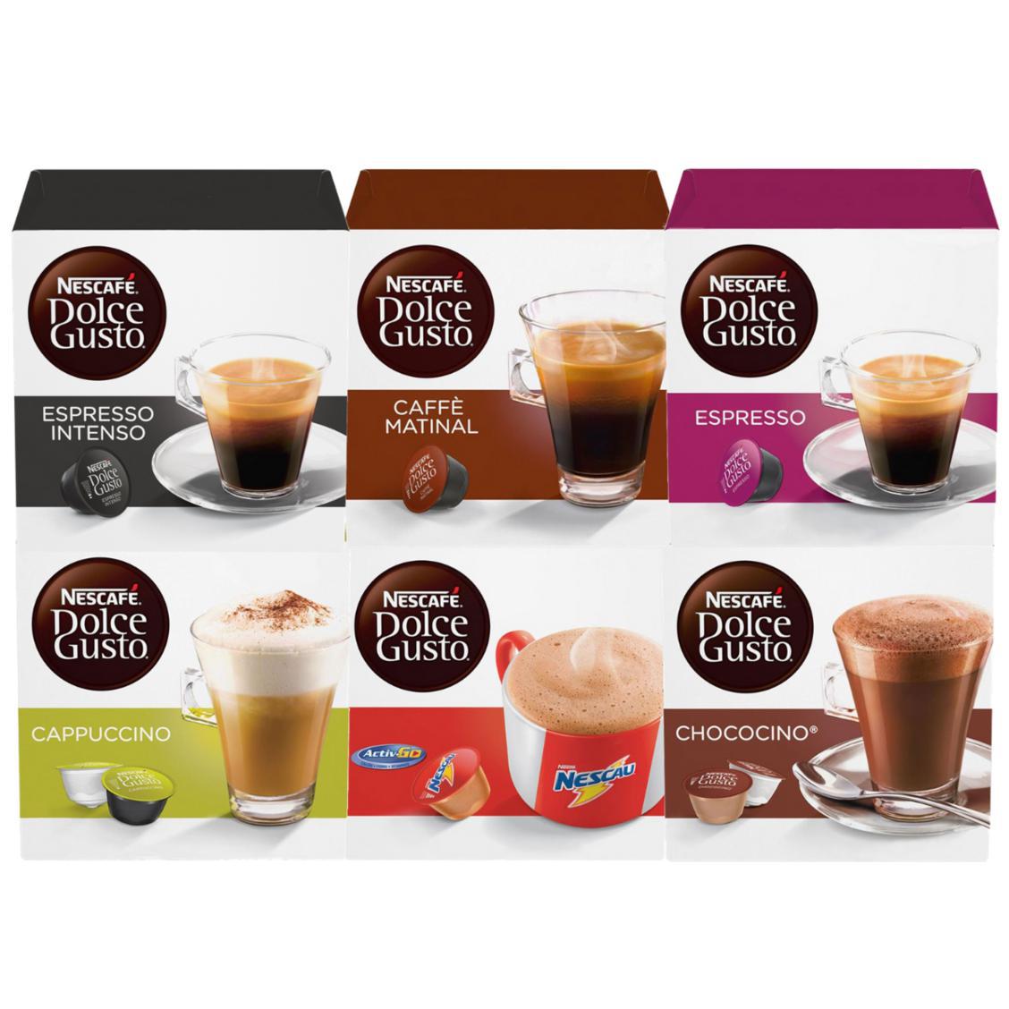 Dolce Gusto, 60 Capsulas, Capsula Cafe, Nescau, Cappuccino