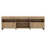 Rack Com Rodízios Para Tv Até 65 Com 2 Portas Rustic