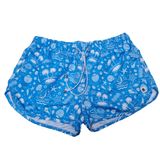 Shorts Feminino Tactel Moda Praia Mar Plus Size