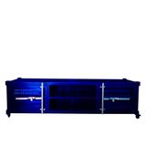 Rack Para Tv Newark Estilo Industrial Em Ferro Azul 150cm