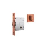 Fechadura Rolete Porta Banheiro Wc Pivotante Stam 1025 Rose