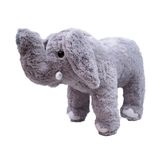 Elefante Cinza Tromba Levantada 16cm - Pelúcia
