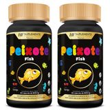 Kit 2 Peixote Omega 3 Infantil Mastigavel 60caps Hf