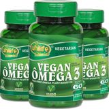 Kit 3 Ômega 3 Vegetal Unilife 60 Cápsulas