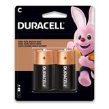 Pilha C Média Lr14 Alcalina Duracell Cartela 2 Unidades