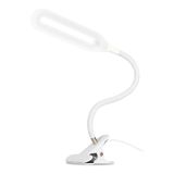 LUMINARIA COM  LED ARTICULADA USB COM CLIP BRANCA