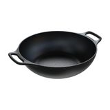 Panela Frigideira Wok 2 Alças Ferro Fundido 36cm Sem Tampa