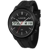 Relogio Lince Masculino Digital Analogico Preto Map4489lp1px