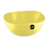 Saladeira Cozinha Vasilha Redonda Plástico 3 Lts Uz Amarelo