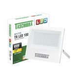 Refletor Taschibra Led Tr Slim 100w Luz Branco Quente 3000k Branco Bivolt