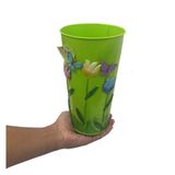 Vaso Enfeite Jardim Quintal Borboleta Flor De Ferro Verde