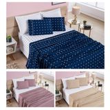 Roupa De Cama Casal Queen Size Box Petit Póa 200 Fios