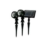 Refletor Espeto De Led Solar Prime 03 Ip44 Preto Taschibra Luz Branco Frio 6500k