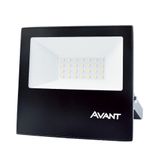 Refletor Avant Led Slim 50w Luz Branco Neutra 4000k Preto Bivolt