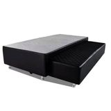 Cama Box Bicama Auxiliar Solteiro Sintético Espuma 8cm 40x88x188 Preto