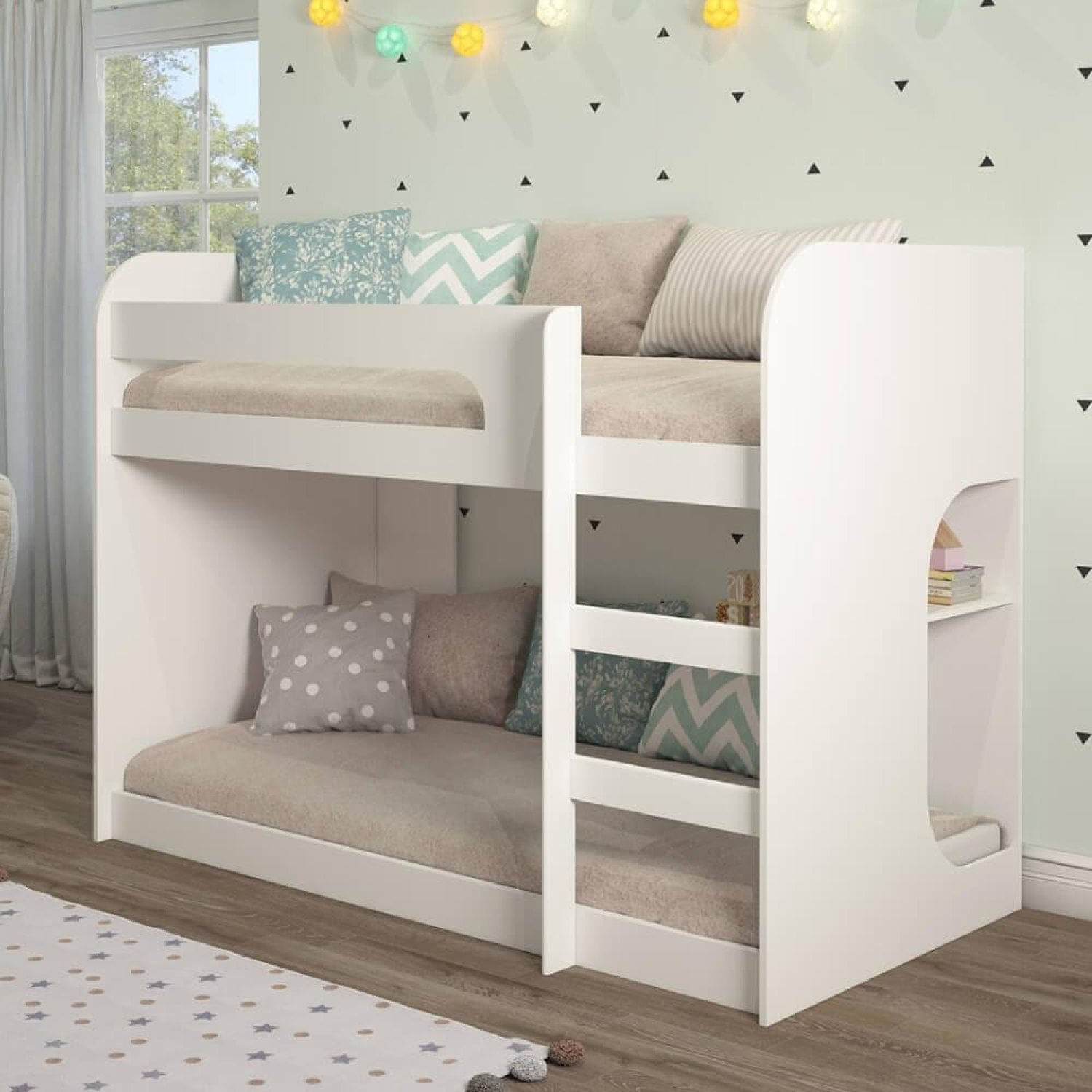 Beliche Infantil Montessoriano Fantasia Com 1 Prateleira Mdf Cimol Branco