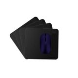 12 Mousepads Couro 20 X 20 + Apoio Para Copos