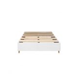 Base Cama Box King Versátil 193 _ A Revolução Em Cama Box Cor: Corano Branco