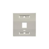 Espelho 3x3 - Para 1 Saída Rj45 - Bege