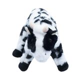 Vaca Sentada Manchas Pretas 25cm - Pelúcia