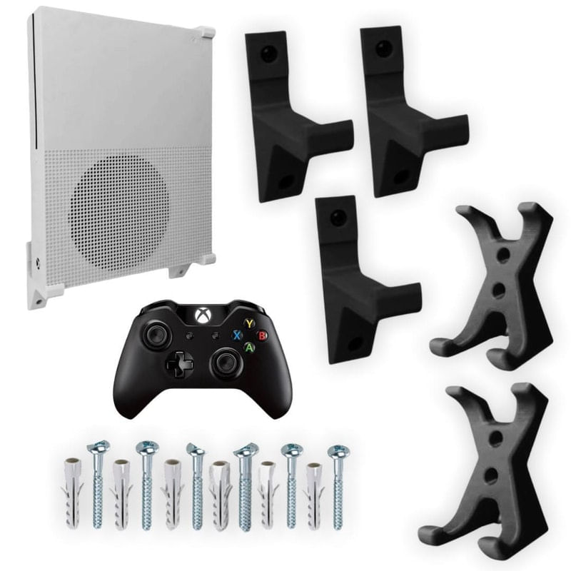 Kit Suporte Apoio Parede Console Suporte Controle Xbox One S