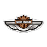 Adesivo Decorativo Em Relevo Fácil Aplicação Harley Davidson Cor Branco