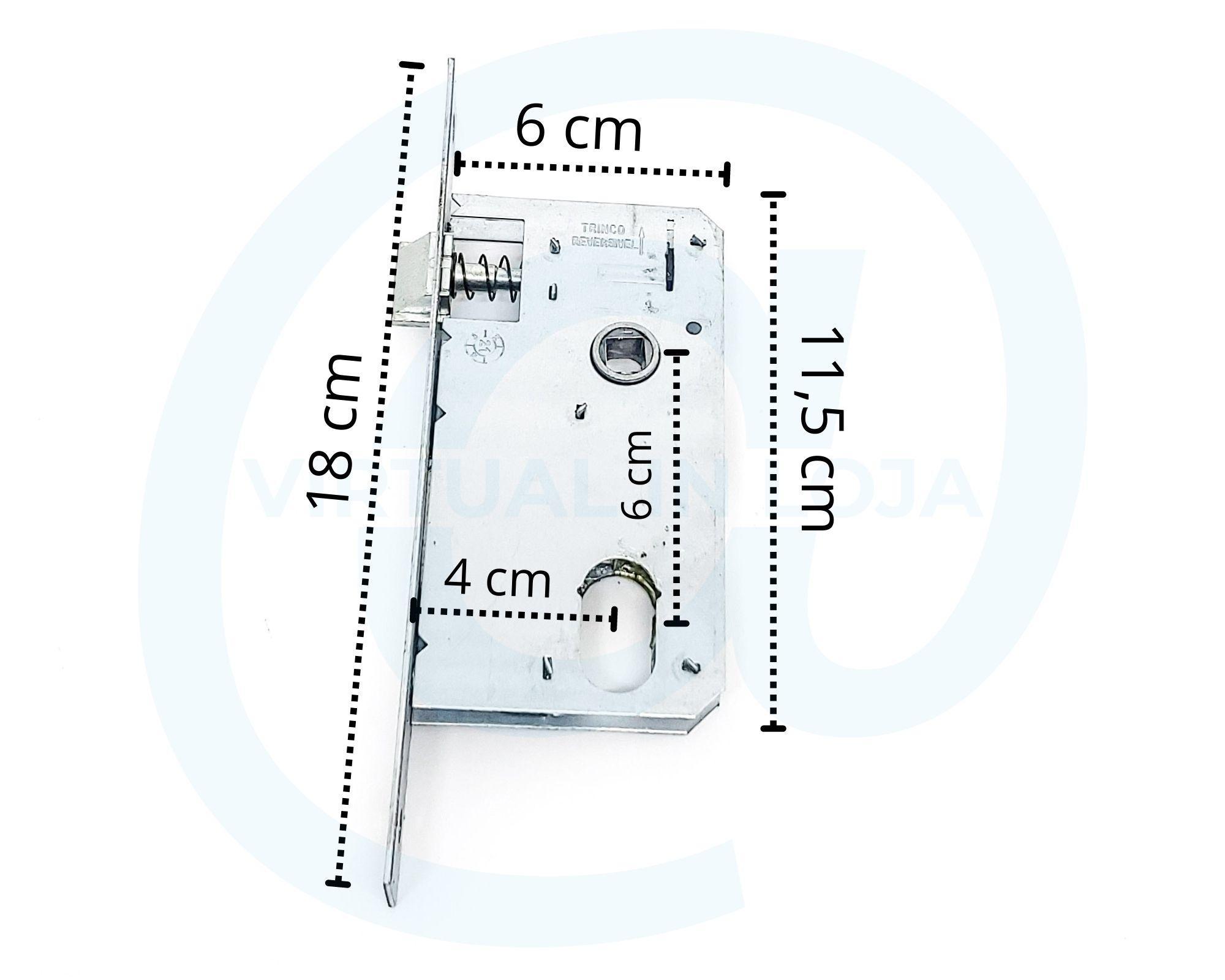 Fechadura Externa Porta De Madeira Aliança Broca 40mm