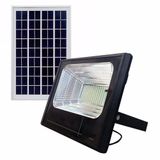 Refletor Solar 25w Luminaria Holofote Placa Sensor Bateria E