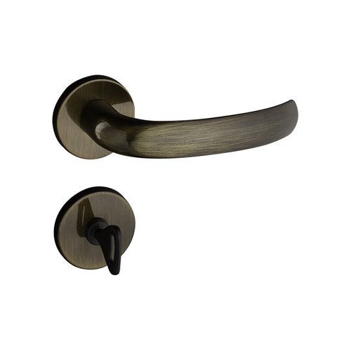 Fechadura 406 Com Roseta Bronze Oxidado Banheiro Bronze