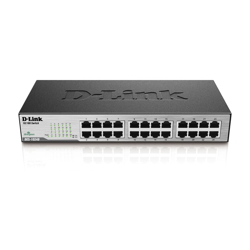 Switch 24 Portas 10/100 mbps D Link DES-1024D