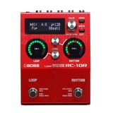 Pedal Boss Loop Station Rhythm para Guitarra RC-10R Vermelho Digital