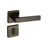 Fechadura 409 Com Roseta Bronze Oxidado Externa Bronze