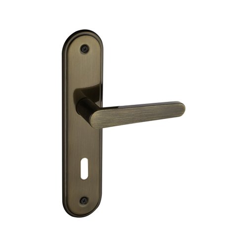 Fechadura 402 Com Espelho Bronze Oxidado Externa