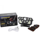 Lâmpada Led Dwaterproof Recarregável Acampamento Para Cabeça
