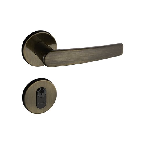 Fechadura 401 Com Roseta Bronze Oxidado Externa Bronze