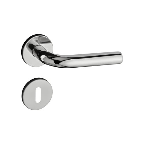 Fechadura 470 Com Roseta Inox Polido Interna