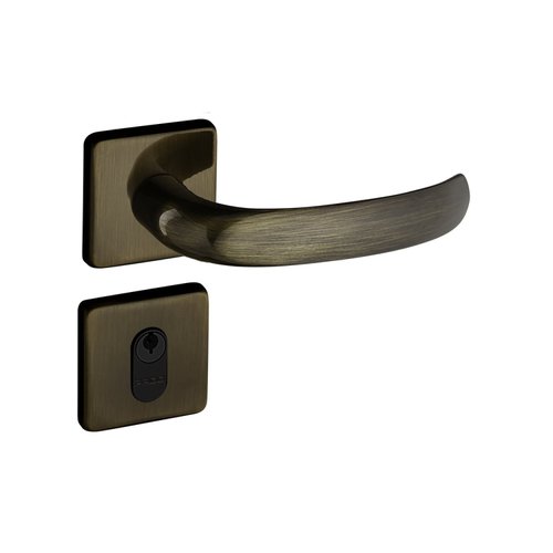 Fechadura 406 Com Roseta Bronze Oxidado Externa