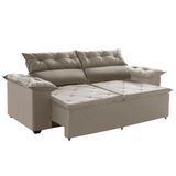 Sofá Top Compact 180cm Retrátil E Reclinável Castor - Ws