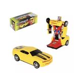 Carro Camaro Vira Robô Luz Som Bate Volta Super Divertido