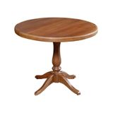 Mesa De Jantar Redonda Rústica 1,30m Madalena - Castanho - Marrom