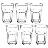 Conjunto 6 Copos De Vidro Casual 360ml Class Home