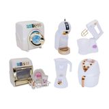 Kit Cozinha Infantil Brinquedo Menina Eletrodomestico Branco