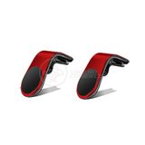 Kit 2 Suporte Adaptador Magnético Painel De Carrol/vermelho