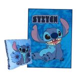 Almofada E Manta Stitch Disney Infantil -zona Criativa