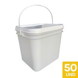 Balde Retang 3.6l P Produtos De Limpeza - 50 Pçs