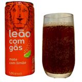 Chá Pronto Leão Mate Com Limão Com Gás 290ml (6 Latas)